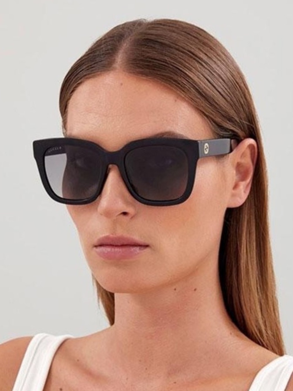 Gucci Black Square Sunglasses with Gradient Lenses - Women